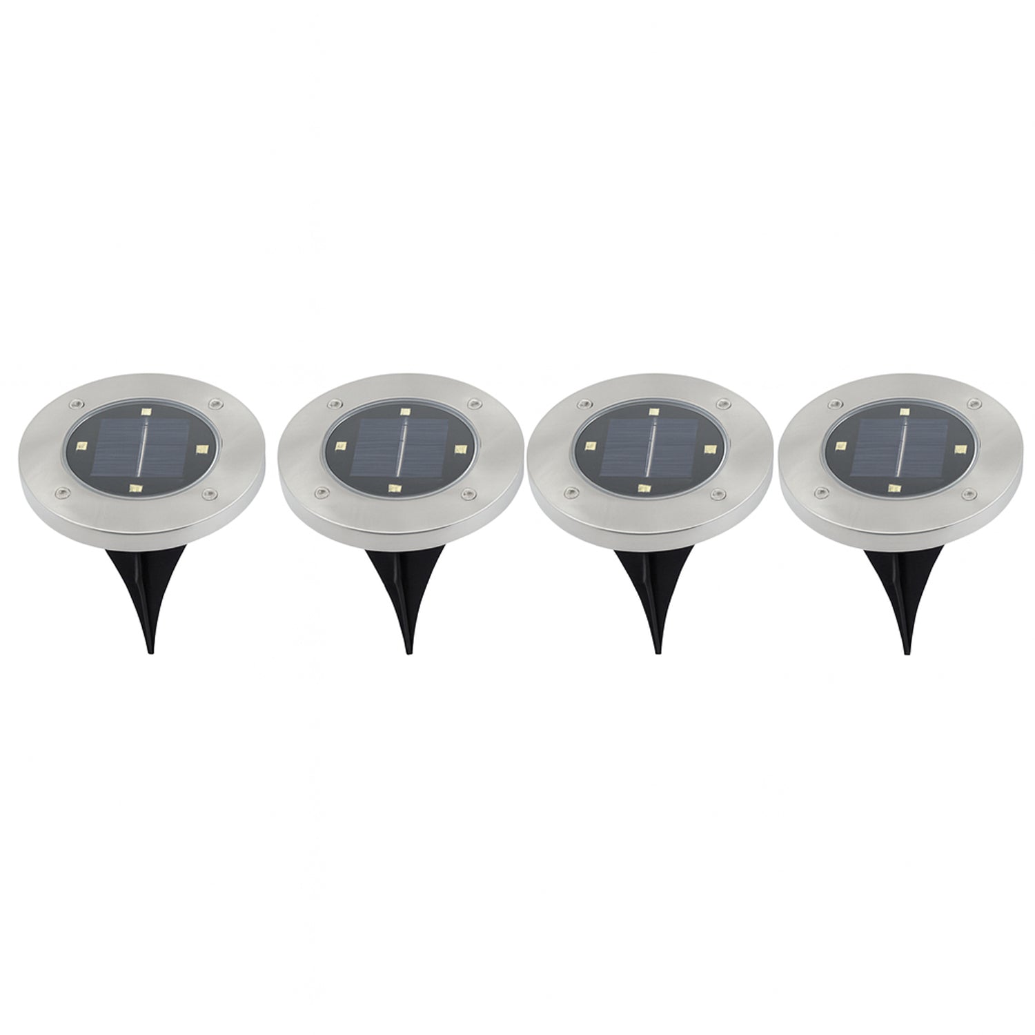 Solar Powered LED Garden Lights - 4 Pack Outdoor Waterproof