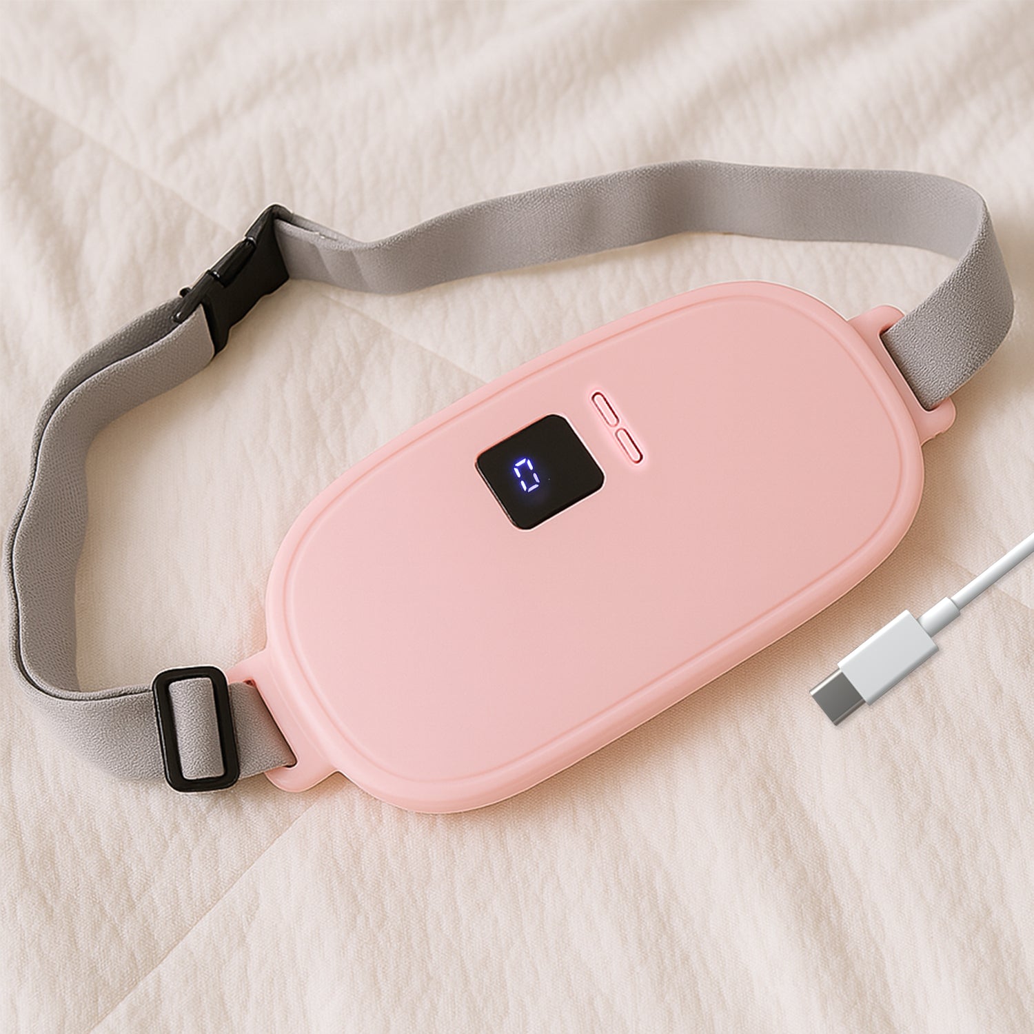 USB Rechargeable Heating Belt - Smart Warm Waist Massager