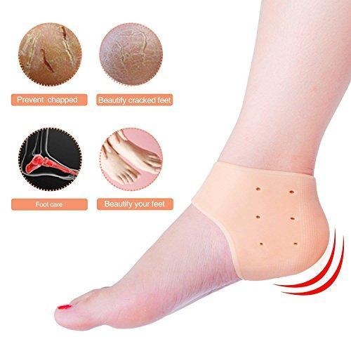 Medical Grade Silicone Gel Heel Sleeve for Dry Cracked Heel Repair