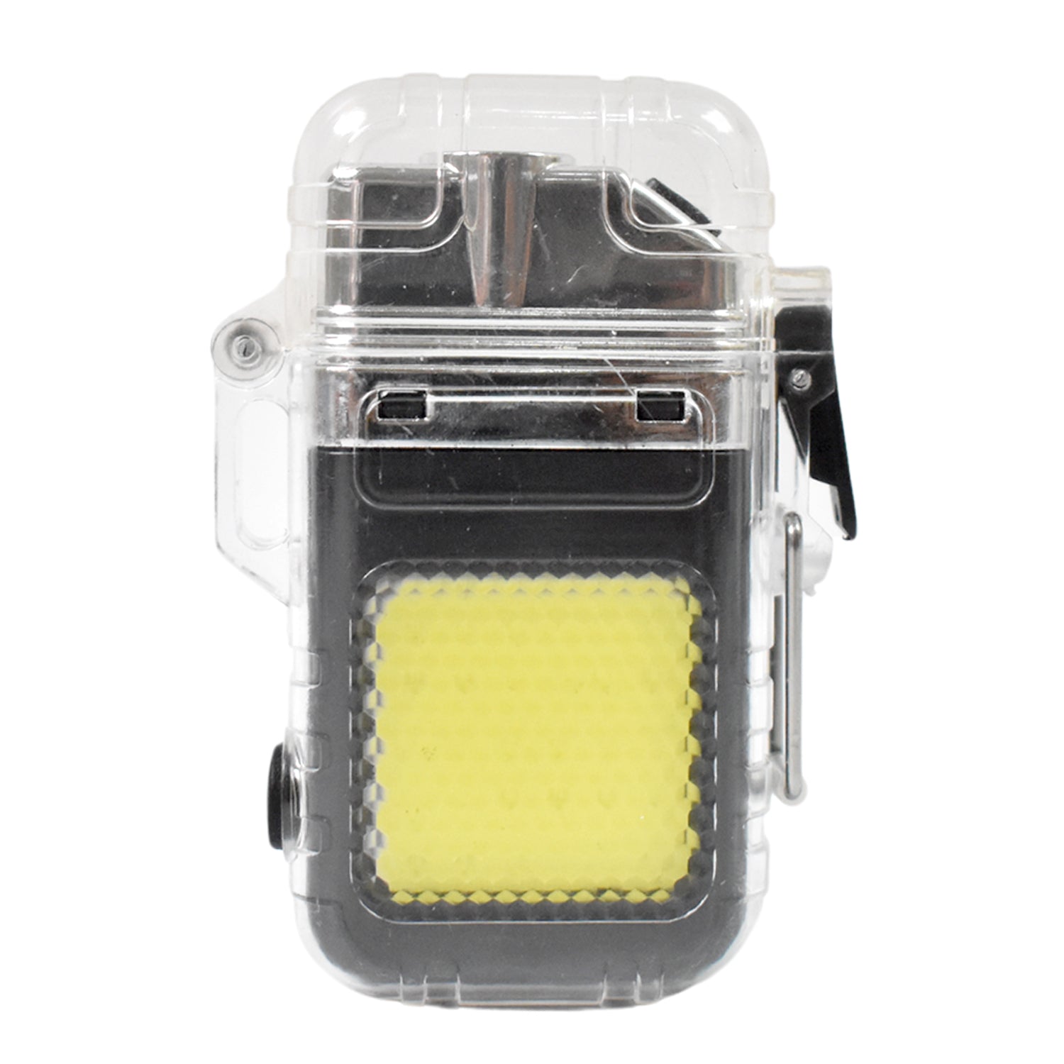 USB Rechargeable Electric Lighter with 3-Mode COB Flashlight