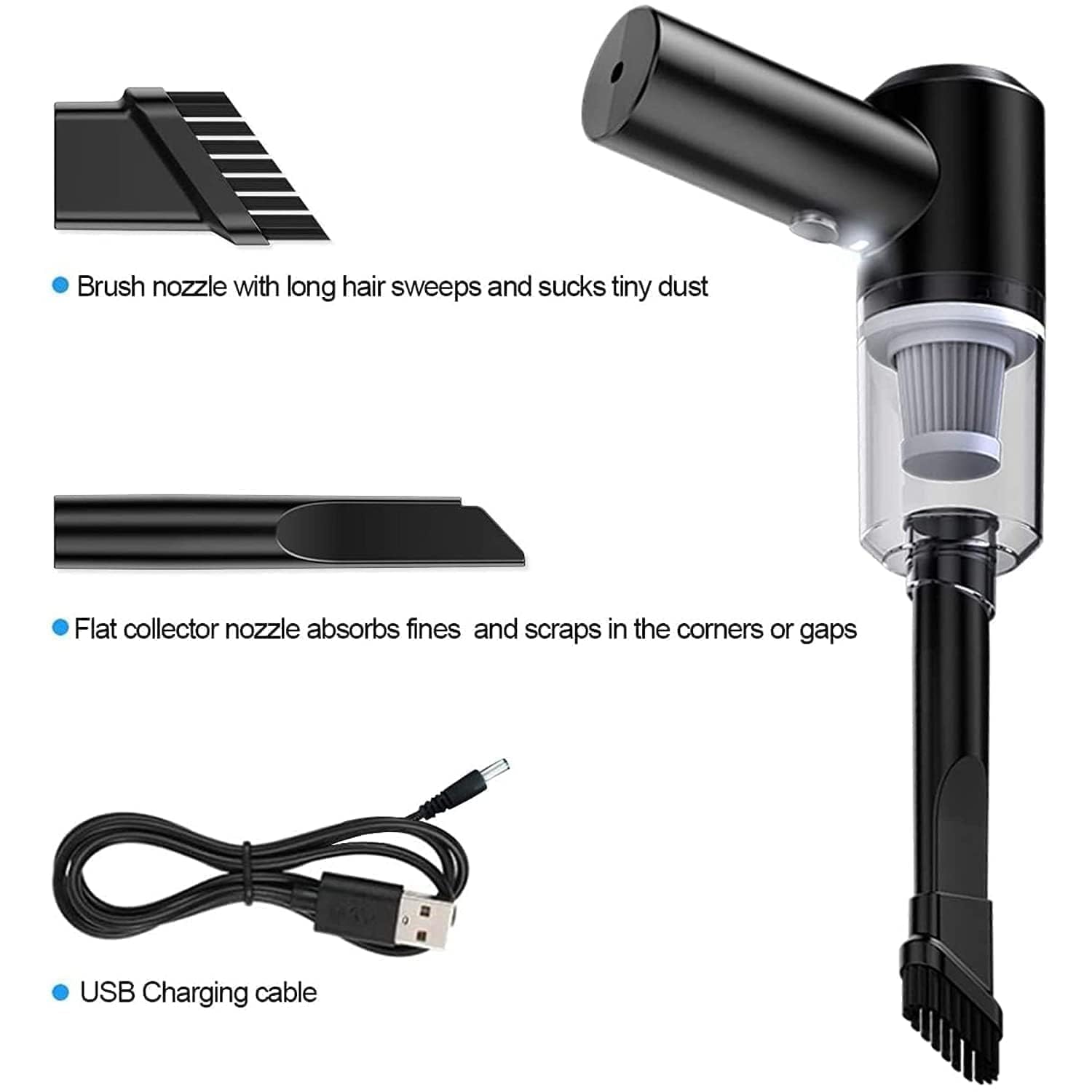 3-in-1 Wireless Mini Vacuum Cleaner