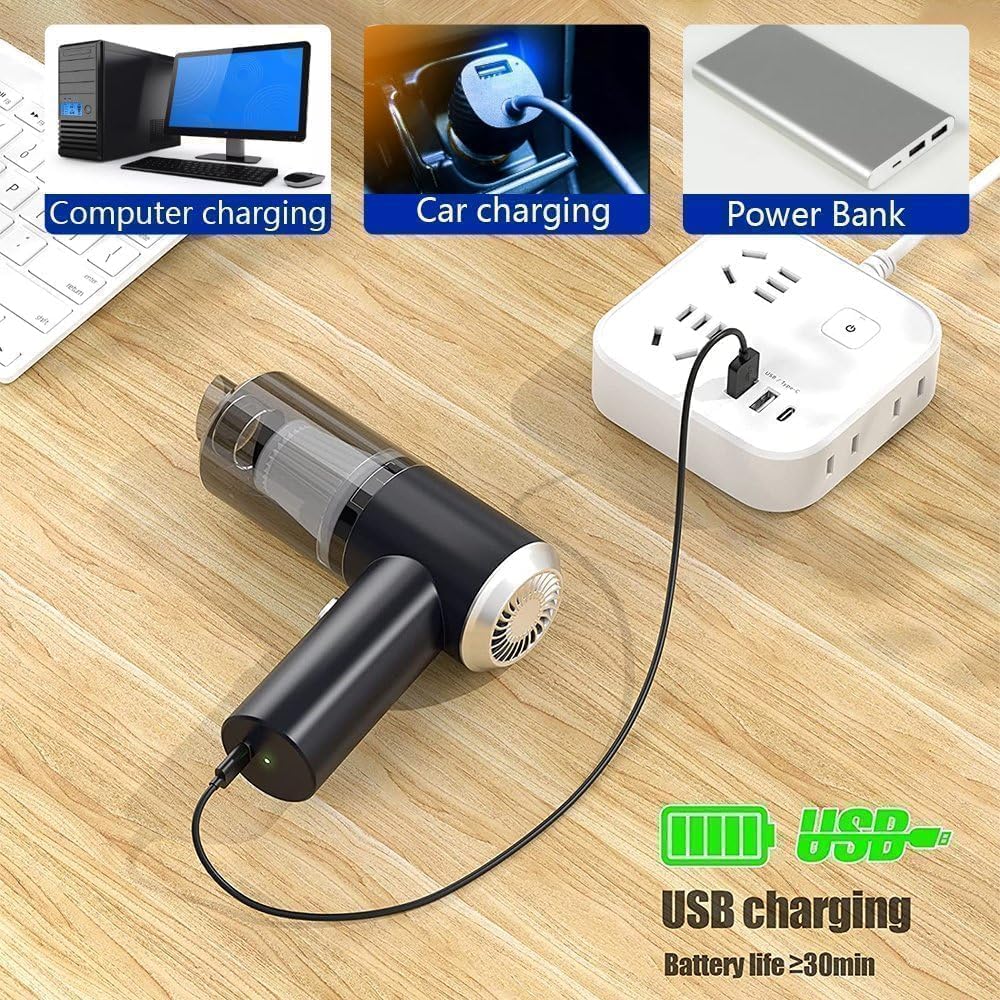 3-in-1 Wireless Mini Vacuum Cleaner