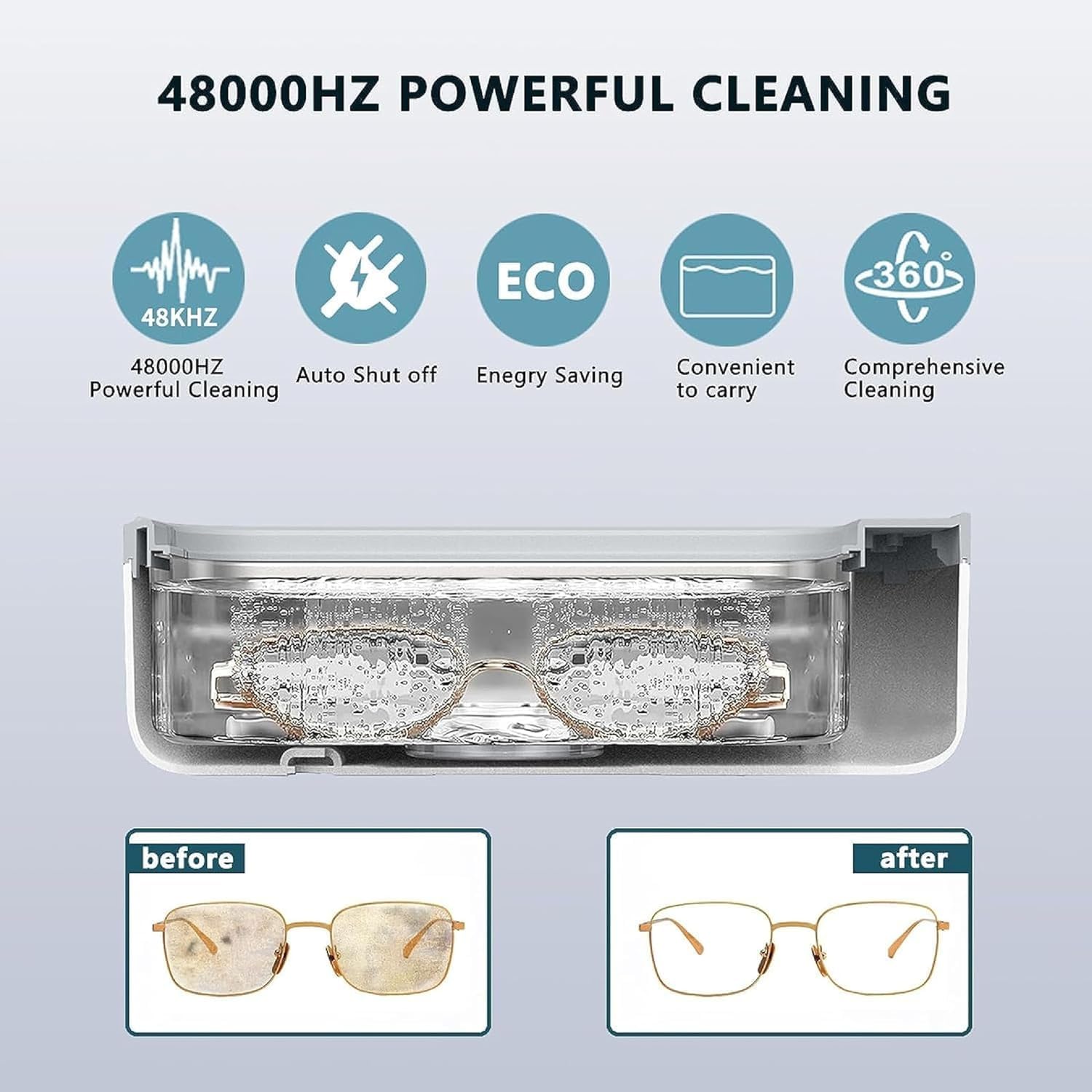Ultrasonic Jewelry Cleaner with Advanced Sonic Technology