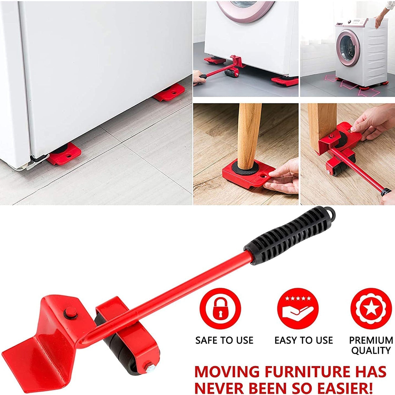 Heavy Furniture Lifter & Moving Tool Set – Easy Home Furniture Relocation