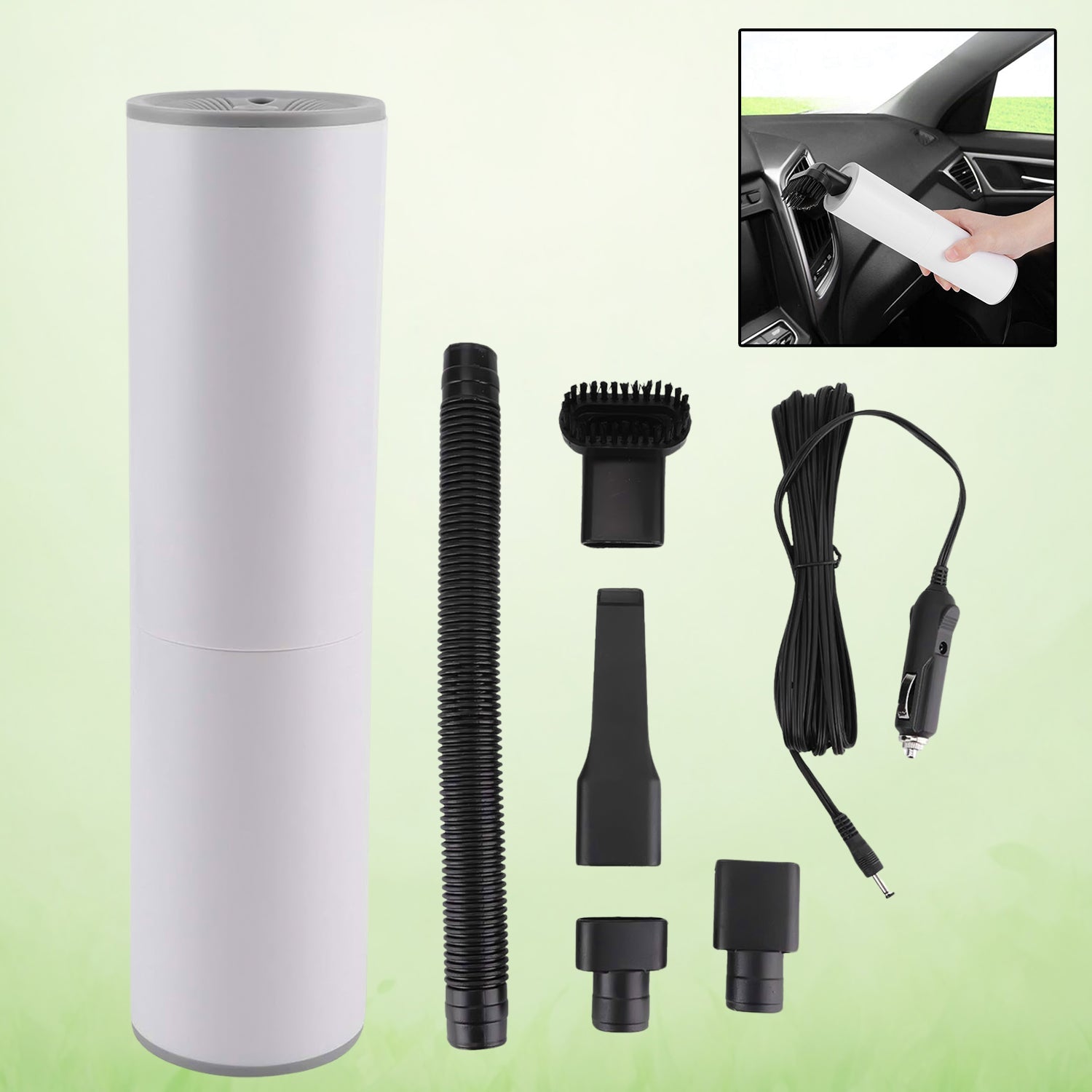 Mini Portable Car Vacuum Cleaner - Handheld Wet & Dry Auto Vacuum