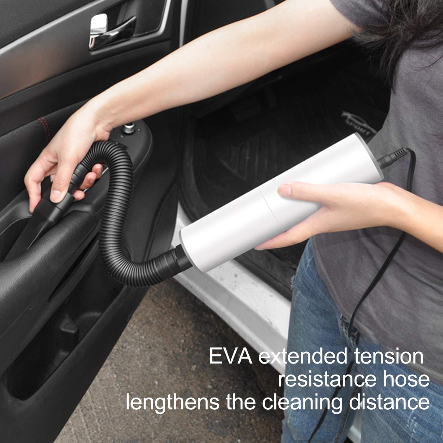 Mini Portable Car Vacuum Cleaner - Handheld Wet & Dry Auto Vacuum
