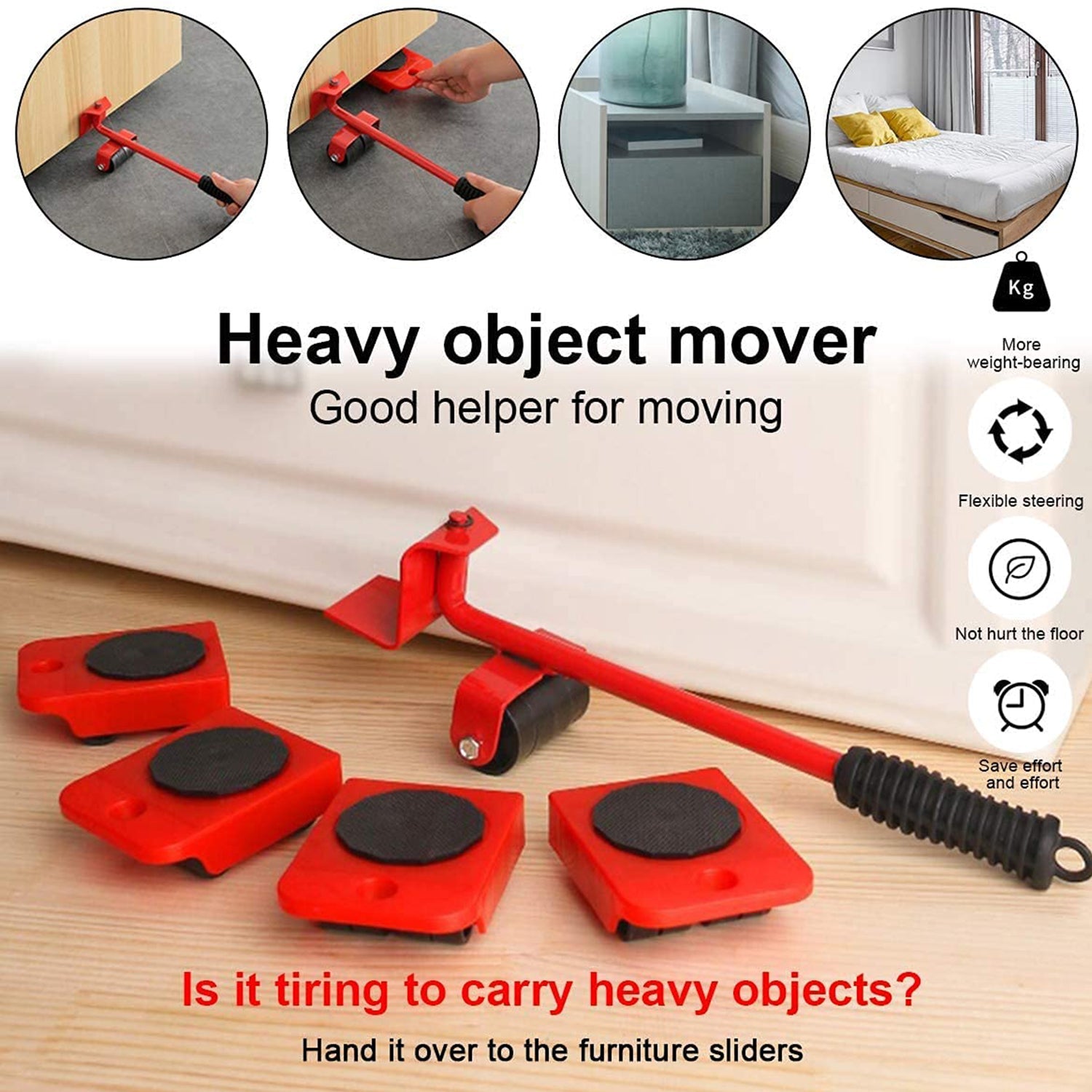 Heavy Furniture Lifter & Moving Tool Set – Easy Home Furniture Relocation