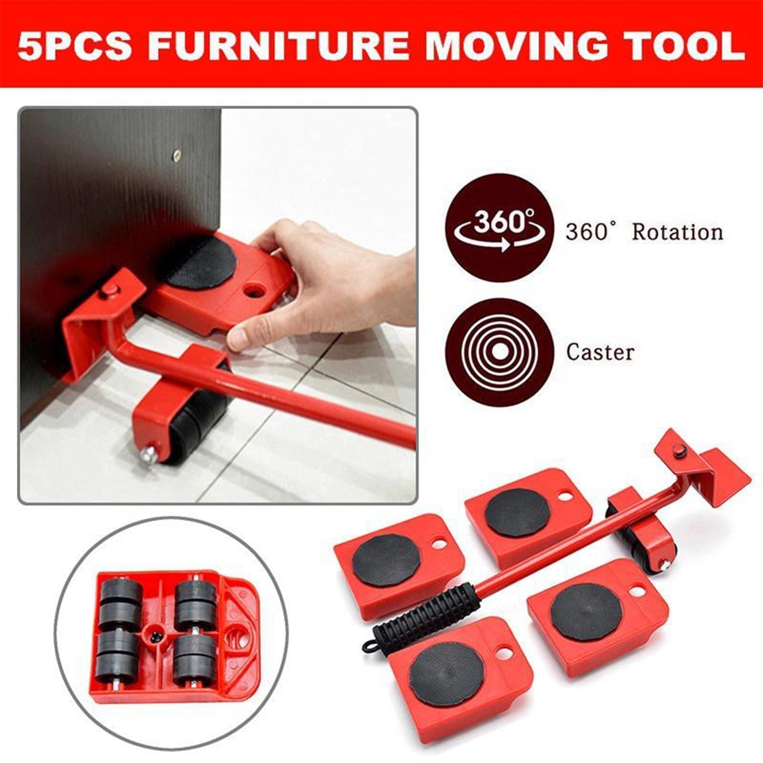 Heavy Furniture Lifter & Moving Tool Set – Easy Home Furniture Relocation