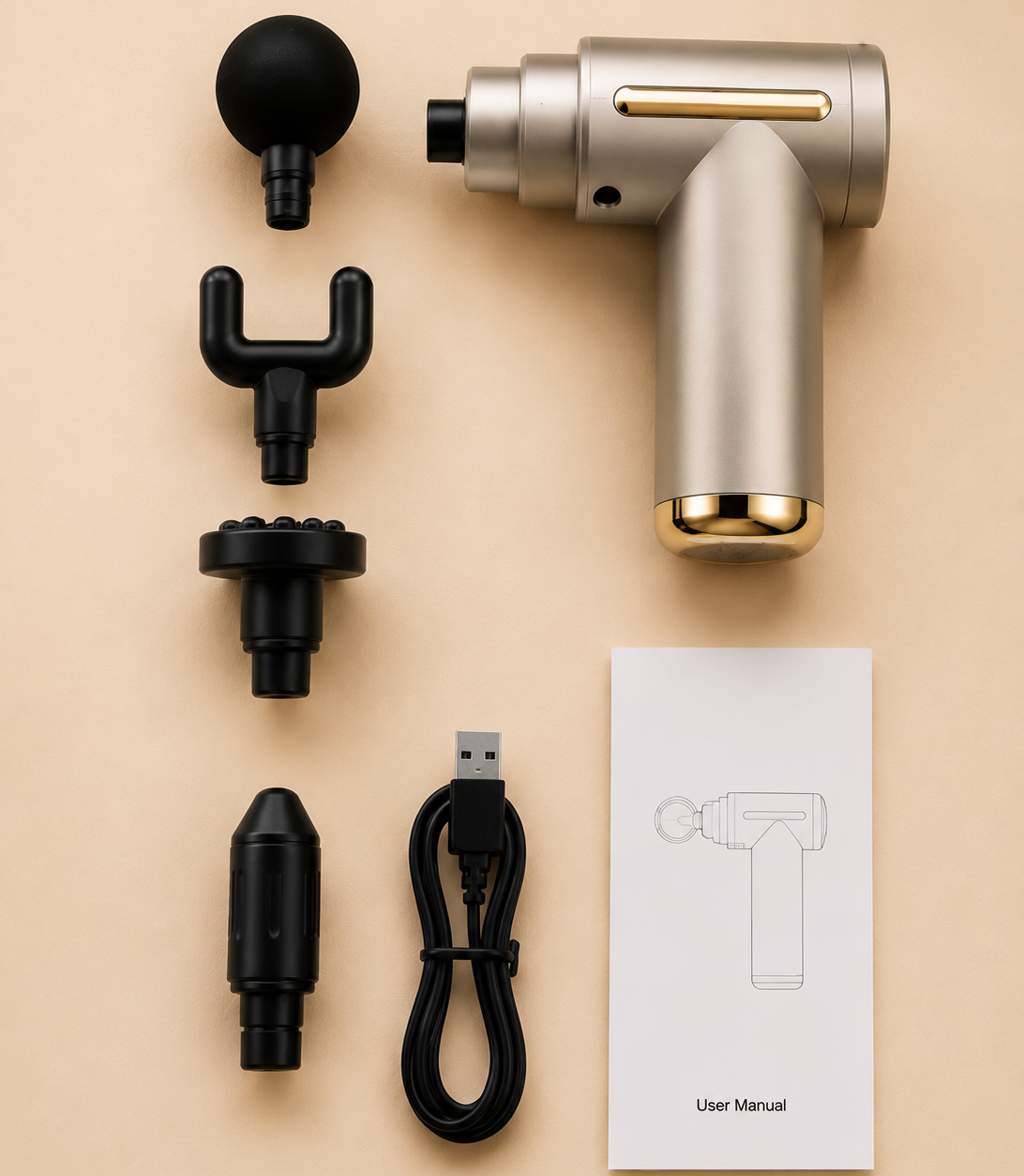 Deep Tissue Massage Gun | Rechargeable Full Body Massager