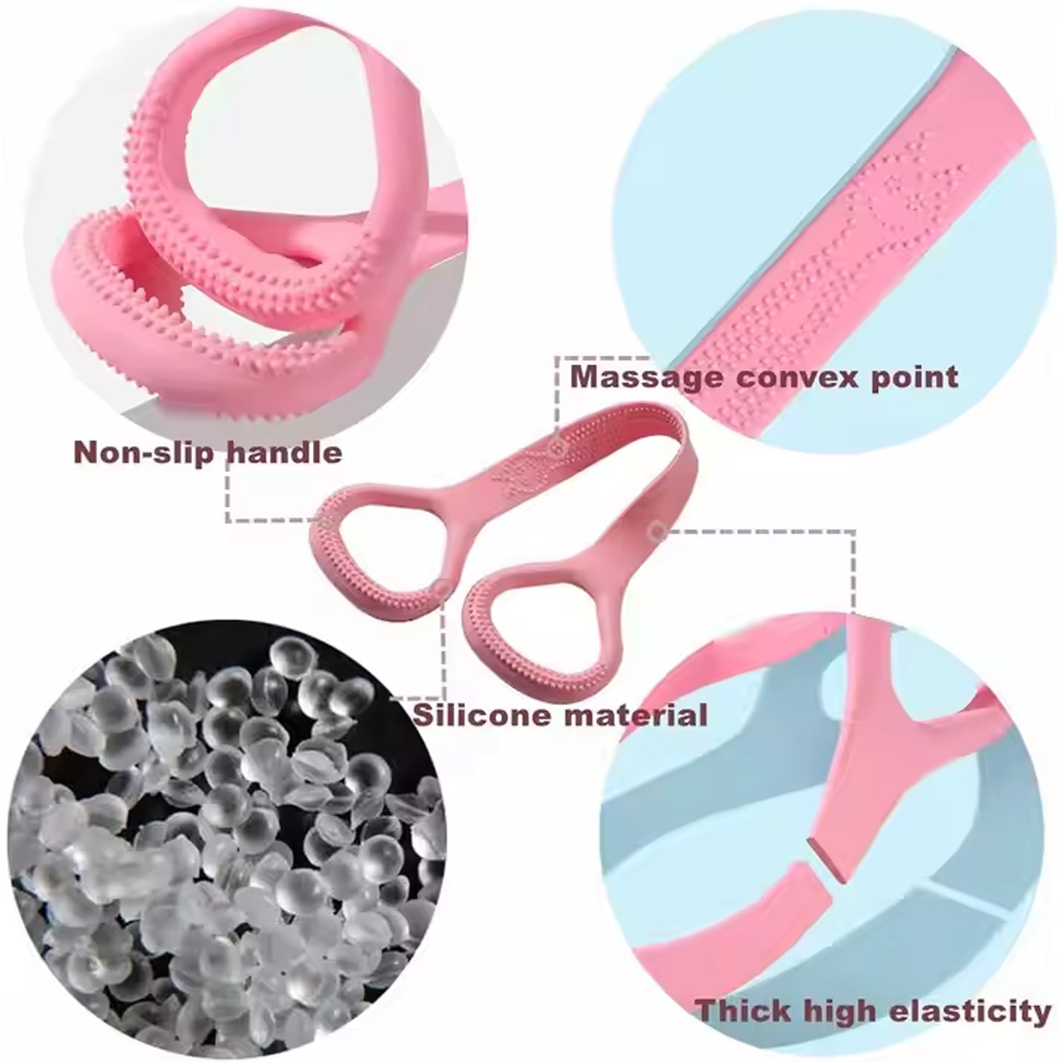 Silicone Resistance Band for Fitness & Yoga - Elastic Stretch (1 Pc)