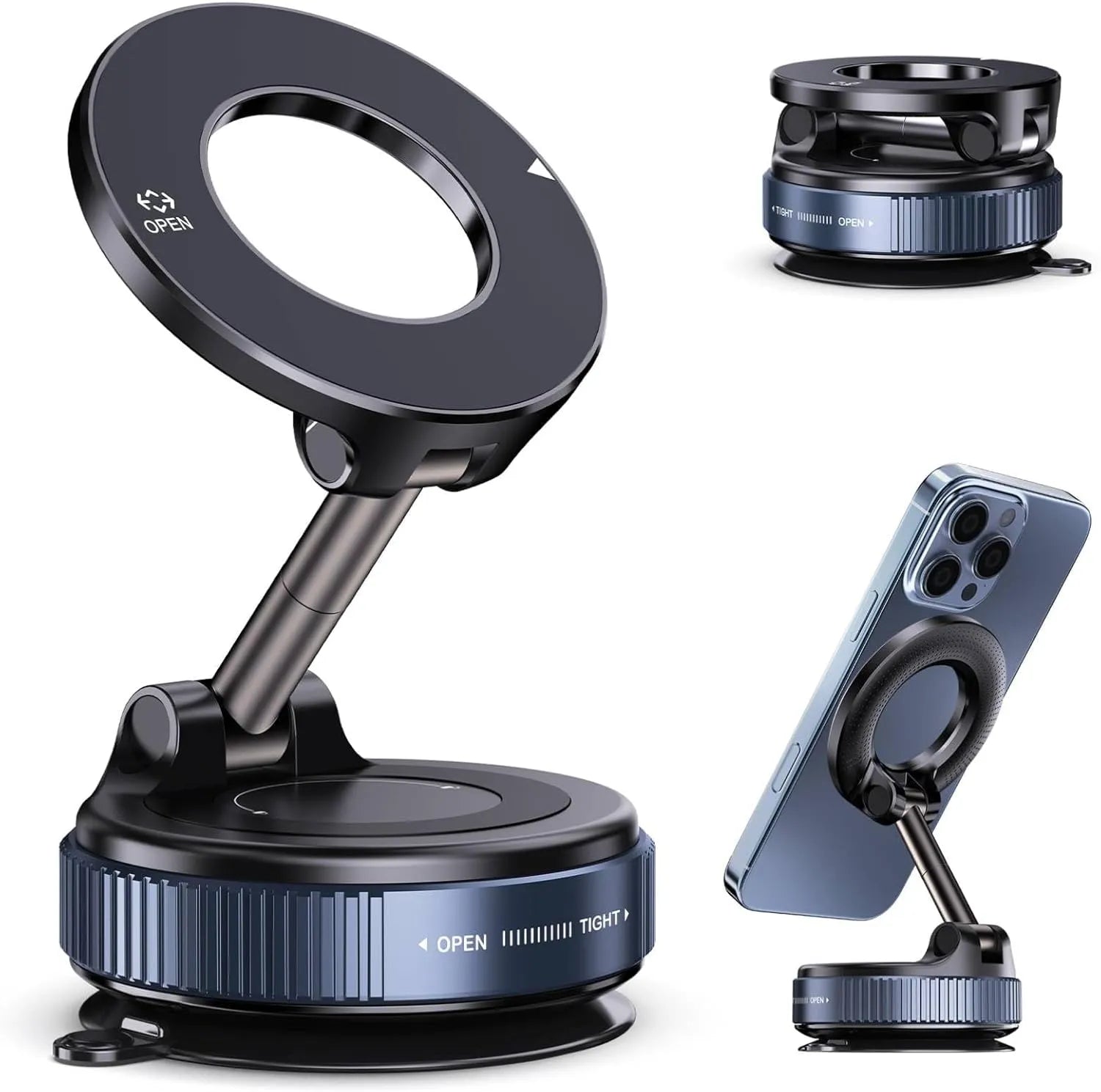 360° Vacuum Magnetic Phone Holder