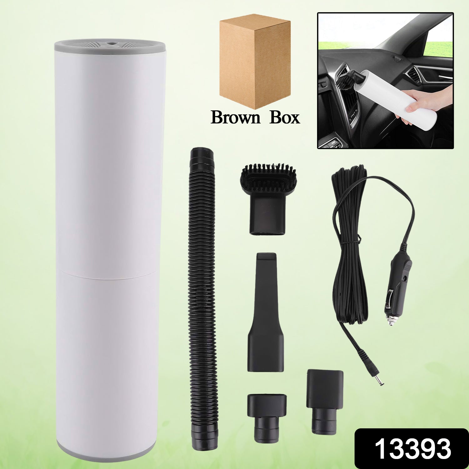 Mini Portable Car Vacuum Cleaner - Handheld Wet & Dry Auto Vacuum